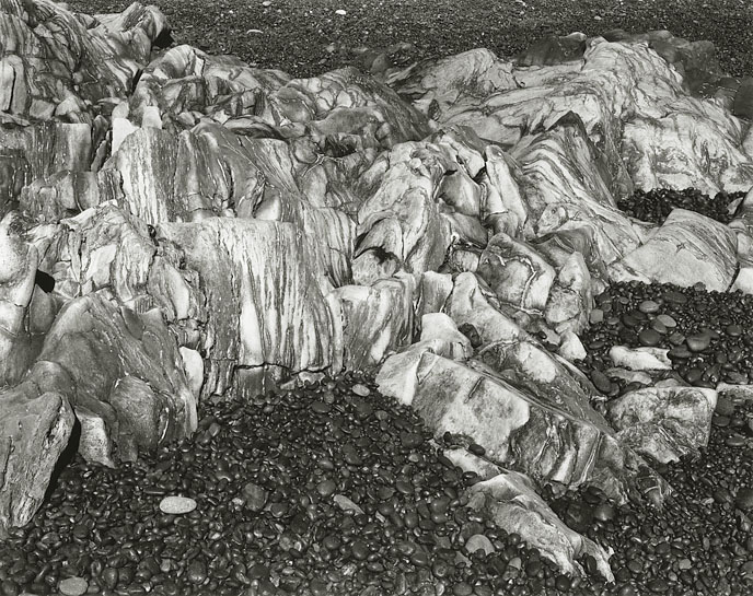 Djúpalónssandur, 2010, 81-1007-52-52, 8"x10" gelatin silver chloride contact print