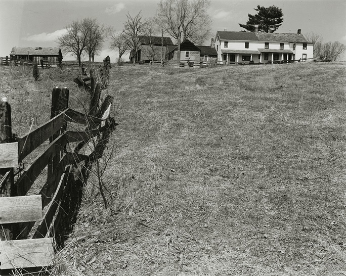 Near Frenchtown, New Jersey, 1968, 81-6805-03, 8"x10" gelatin silver chloride contact print