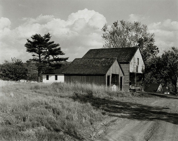 Near Frenchtown, New Jersey, 1968, 81-6805-06, 8"x10" gelatin silver chloride contact print